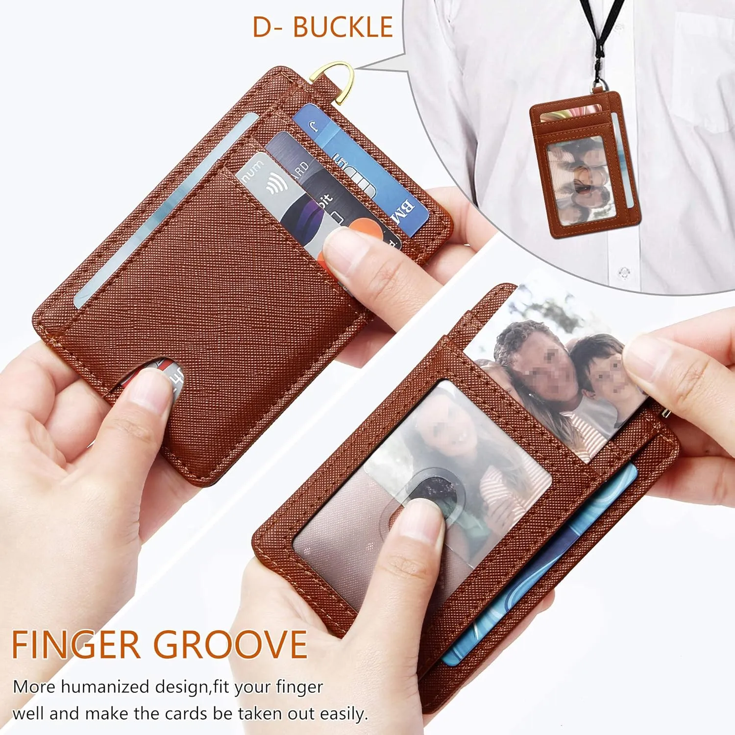 GEEAD Slim Minimalist Front Pocket RFID Blocking Card Holder Wallets for Men & Women