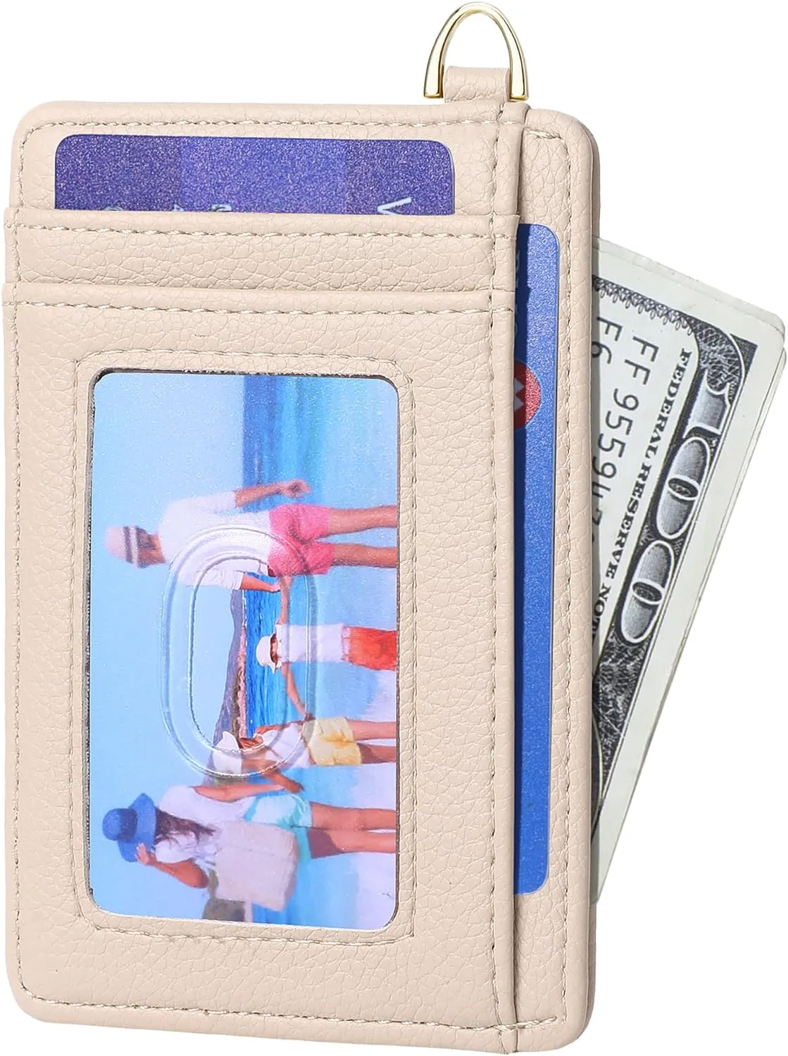 GEEAD Slim Minimalist Front Pocket RFID Blocking Card Holder Wallets for Men & Women