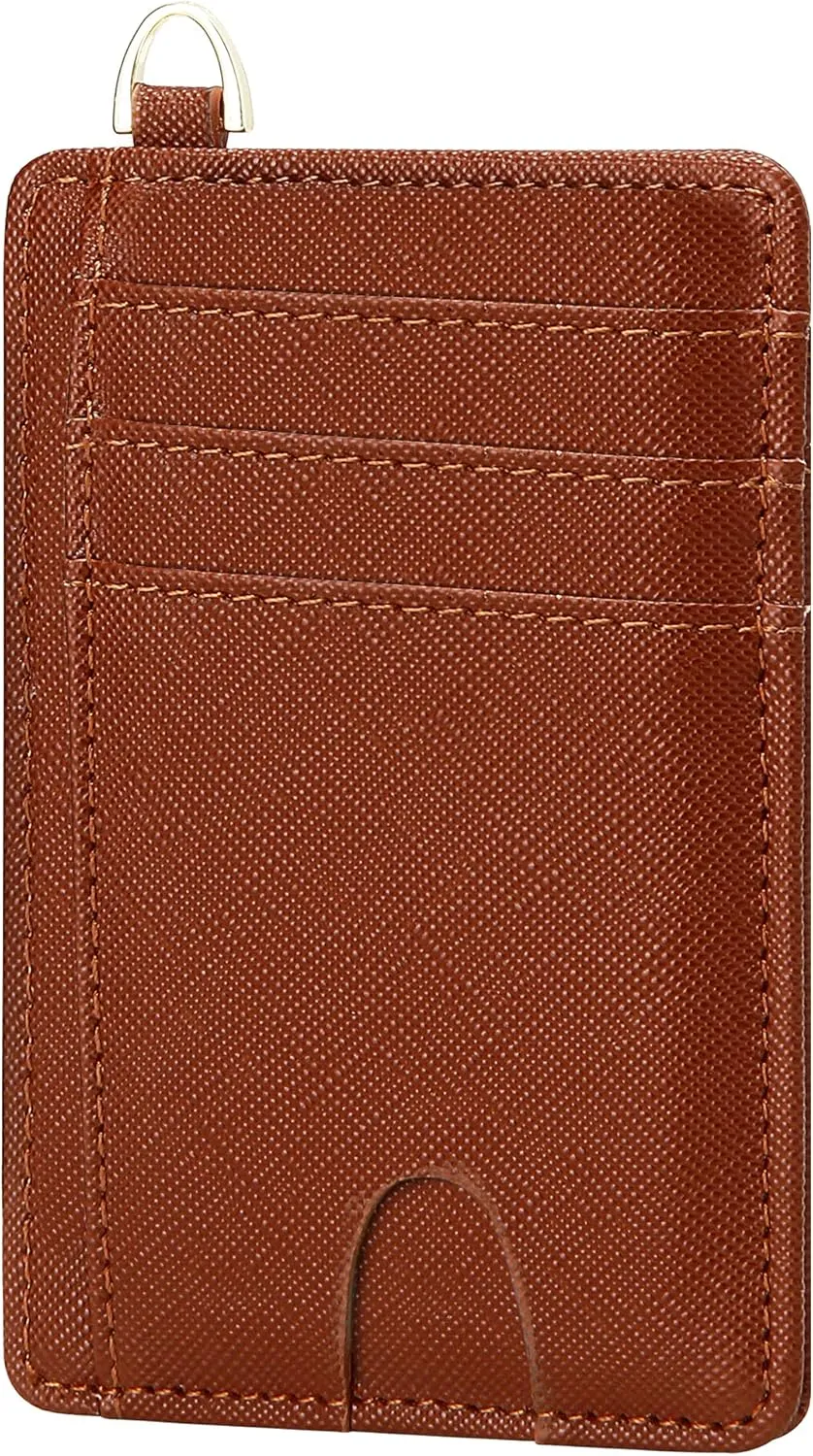 GEEAD Slim Minimalist Front Pocket RFID Blocking Card Holder Wallets for Men & Women