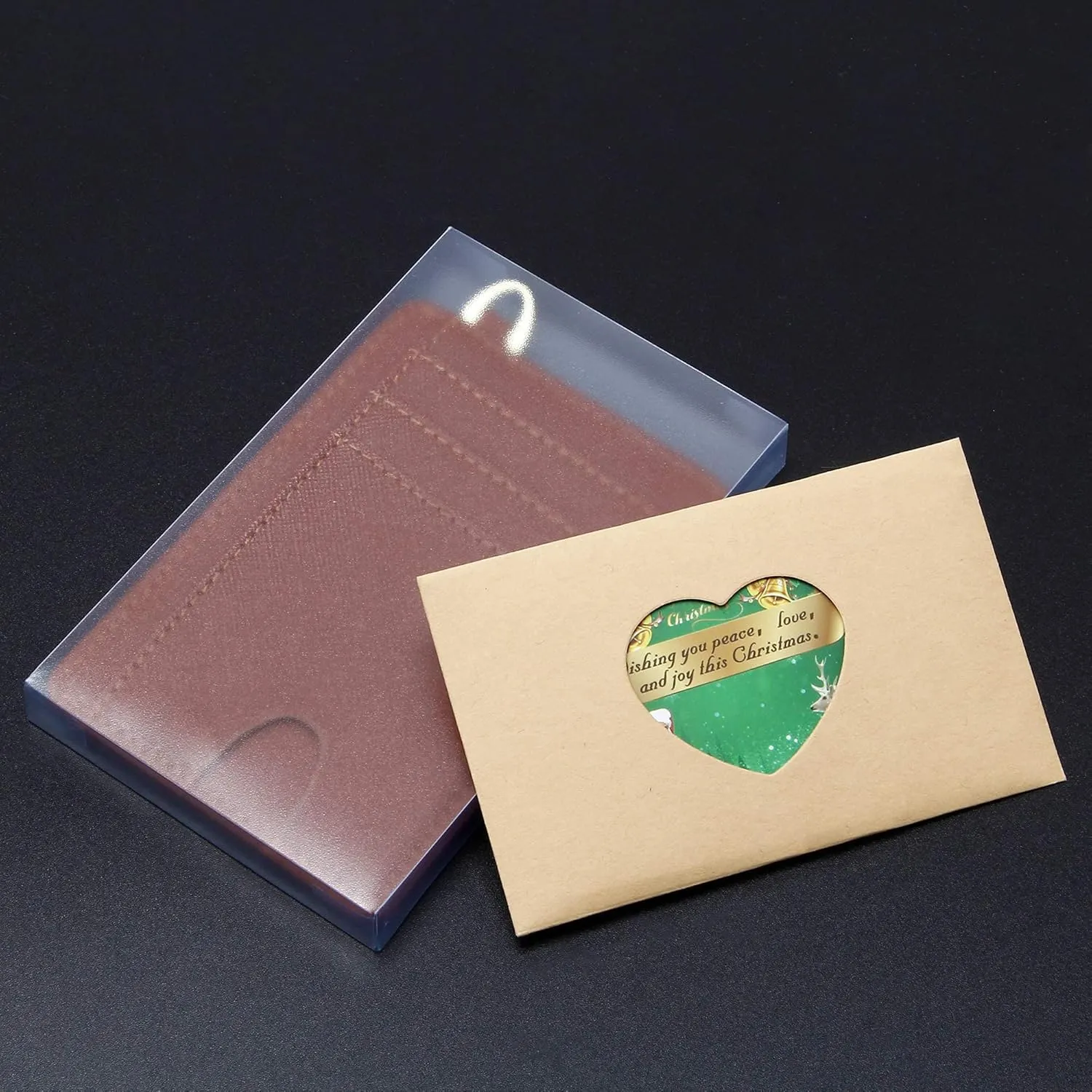 GEEAD Slim Minimalist Front Pocket RFID Blocking Card Holder Wallets for Men & Women