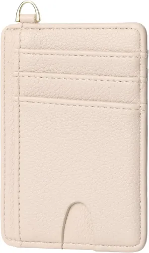 GEEAD Slim Minimalist Front Pocket RFID Blocking Card Holder Wallets for Men & Women