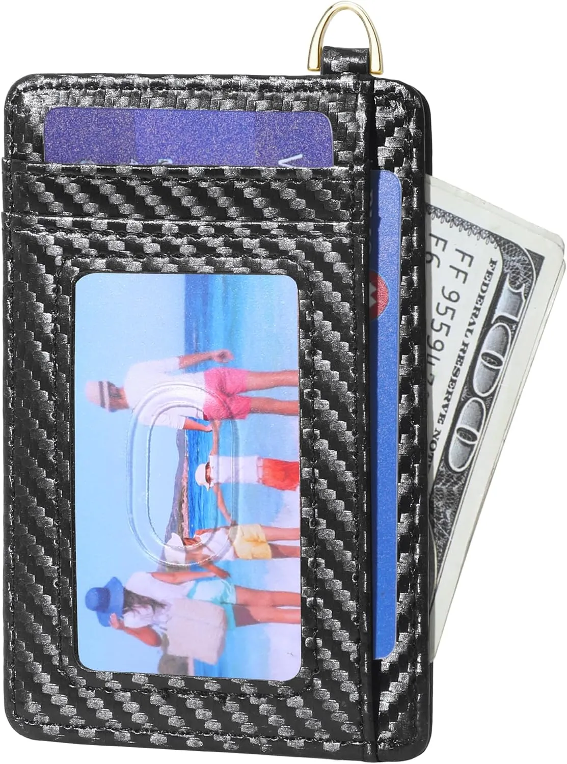 GEEAD Slim Minimalist Front Pocket RFID Blocking Card Holder Wallets for Men & Women
