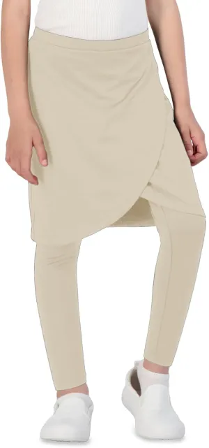 Girls High Elastic Waist Skirts Pants Kids Cute Active Golf Tennis Skorts Leggings