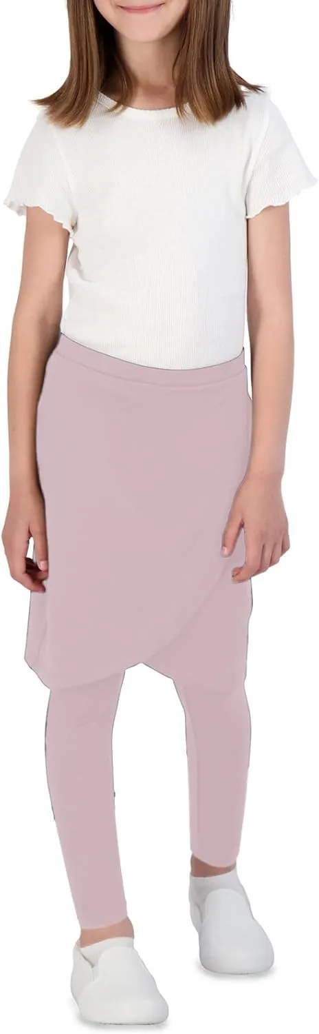 Girls High Elastic Waist Skirts Pants Kids Cute Active Golf Tennis Skorts Leggings