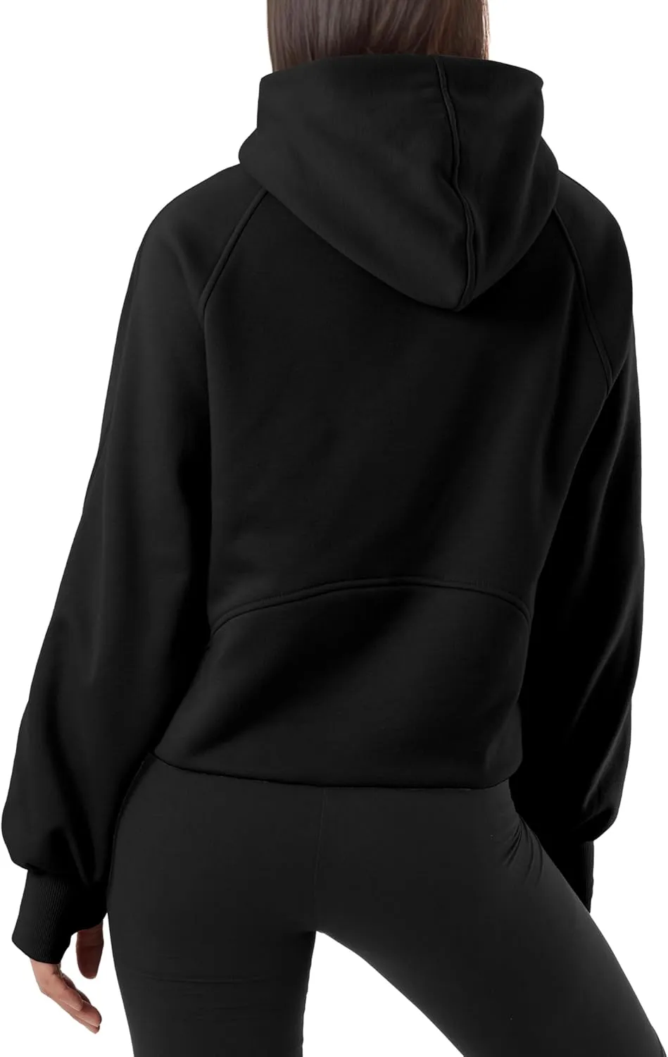 GIVON Oversized Cropped Hoodies for Women Loose Fit Crop Sweatshirts Jackets Fall Outfits Winter Clothes