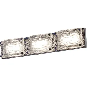 Glacier 22 in. 3 lights LED Vanity Light Polished Chrome finish
