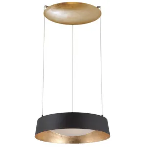 Glit 18 in. LED Pendant Light Gold Finish