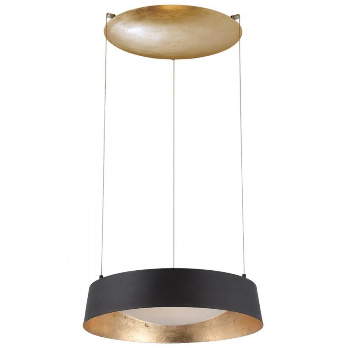 Glit 18 in. LED Pendant Light Gold Finish