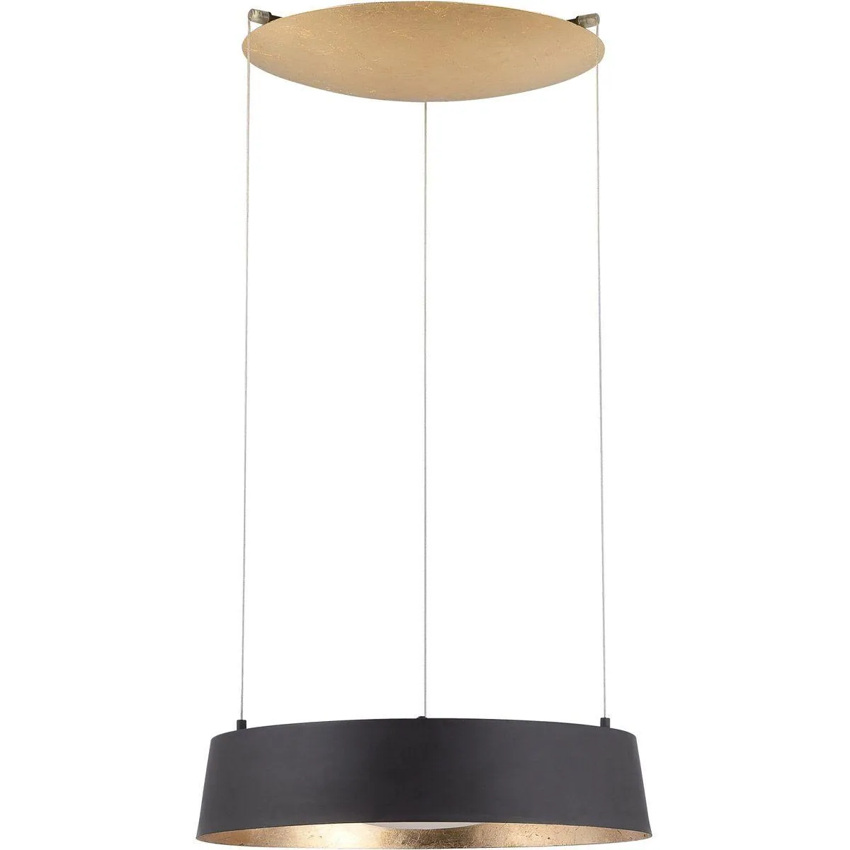 Glit 18 in. LED Pendant Light Gold Finish