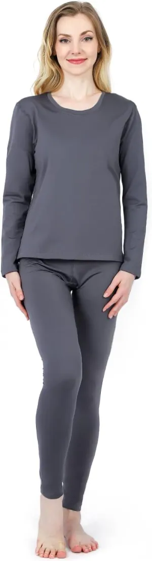 HEROBIKER Thermal Underwear Women Ultra-Soft Set Base Layer Top & Bottom Long Johns with Fleece Lined Winter Warm