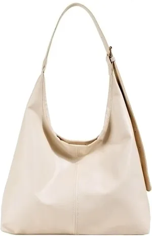 Hobo Bag for Women Vegan Leather Tote Purses with Soft Straps, Slouchy Shoulder Bag