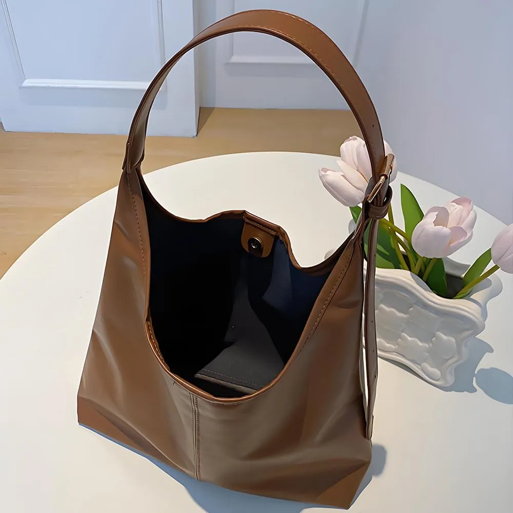 Hobo Bag for Women Vegan Leather Tote Purses with Soft Straps, Slouchy Shoulder Bag