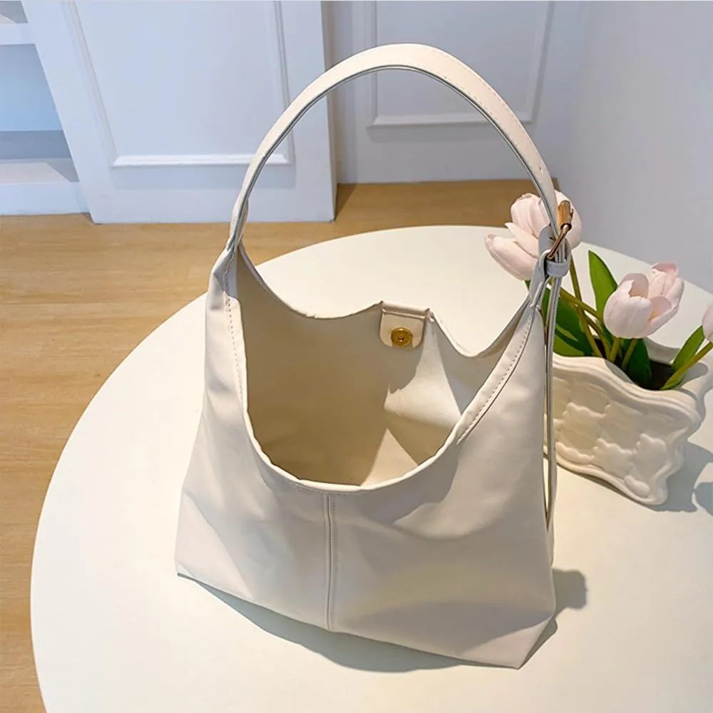 Hobo Bag for Women Vegan Leather Tote Purses with Soft Straps, Slouchy Shoulder Bag