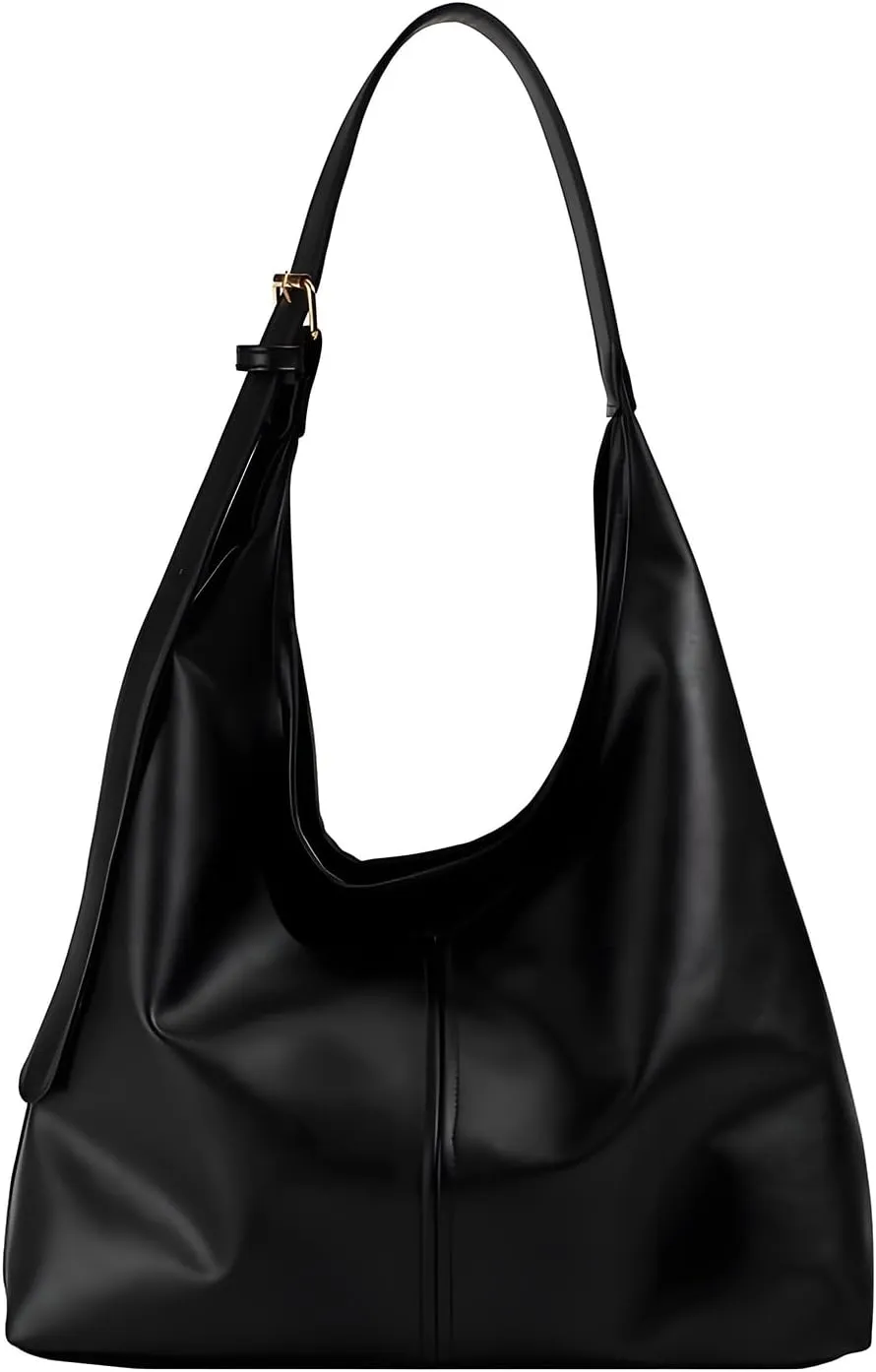 Hobo Bag for Women Vegan Leather Tote Purses with Soft Straps, Slouchy Shoulder Bag