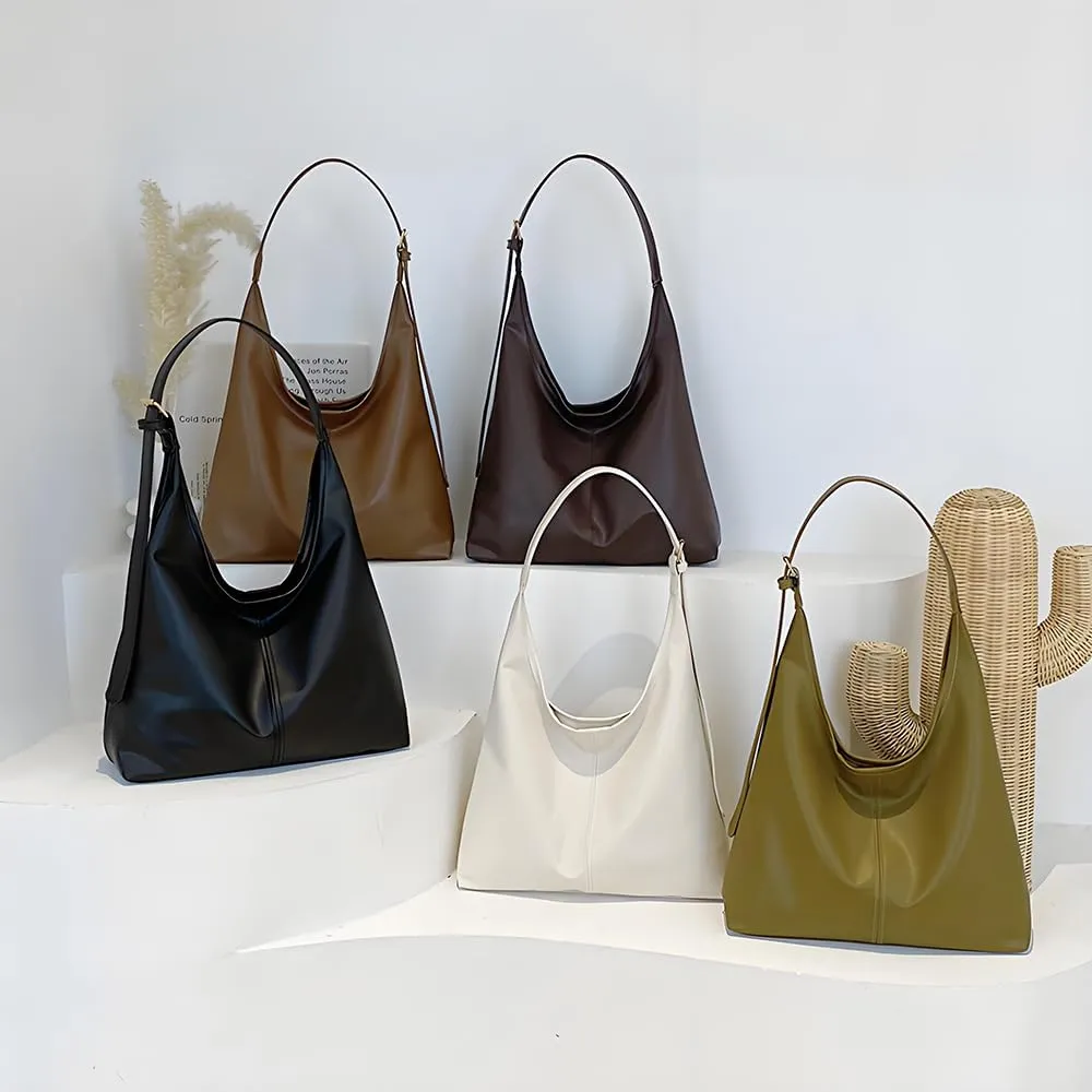 Hobo Bag for Women Vegan Leather Tote Purses with Soft Straps, Slouchy Shoulder Bag
