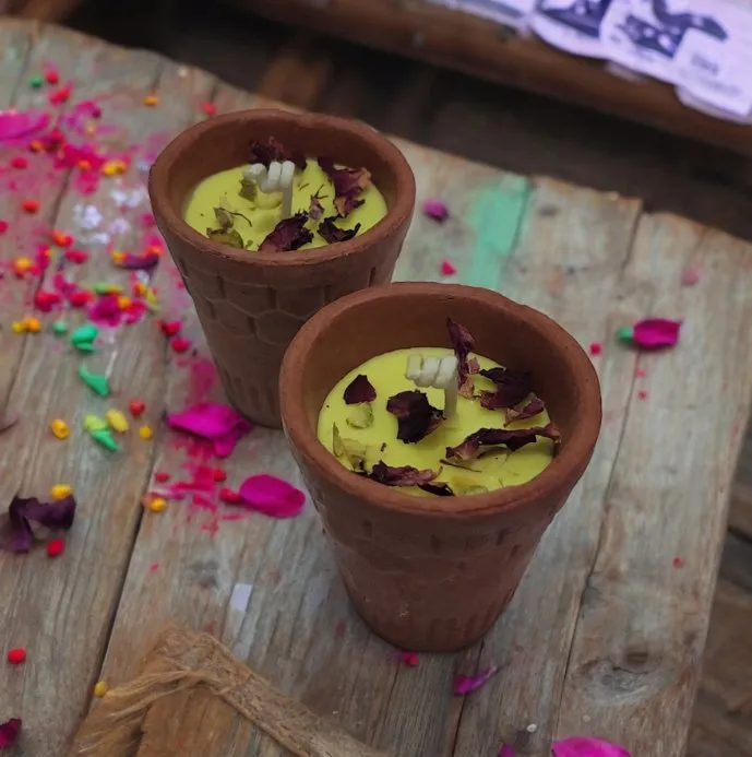Holi Special Soy Wax Thandai Candles
