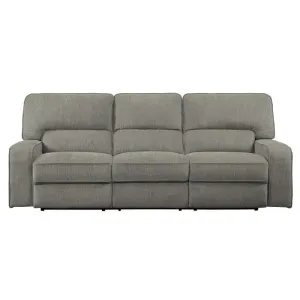 Homelegance Furniture Borneo Double Reclining Sofa in Mocha