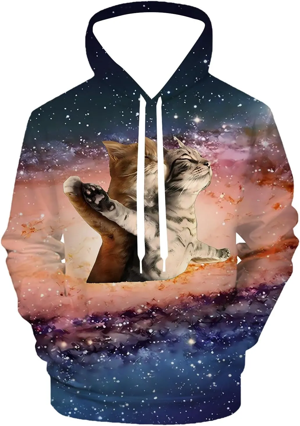 Hoodies for Men Women 3D Print Graphic Fleece Sweatshirts Pullover Novelty Hoody Hooded With Pockets