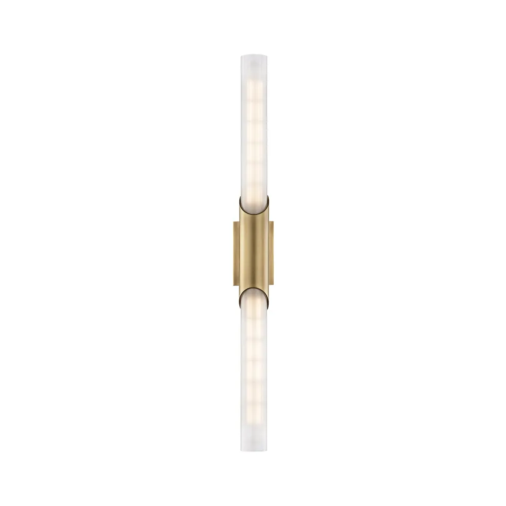 Hudson Valley Lighting Pylon Wall Sconce – Aged Brass