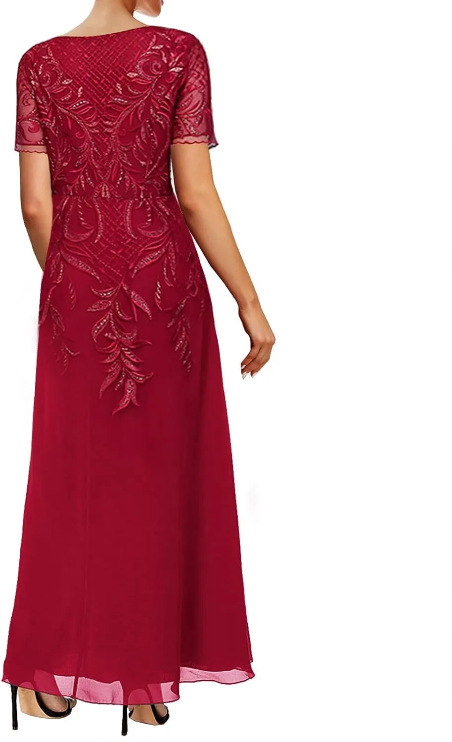 JAEDEN Mother of The Bride Lace Dresses 2025 Tea Length - Chiffon Formal Evening Gowns