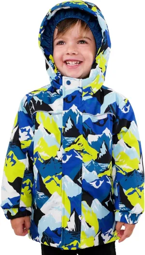 JAN & JUL Waterproof Ski Jacket, Insulated Snow Coat for Toddlers