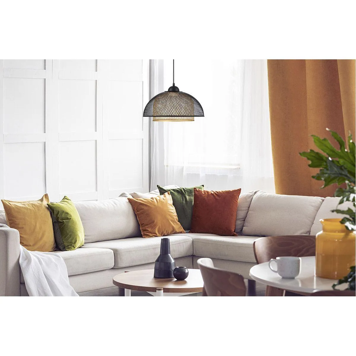 Kenmore 16 in. LED Pendant Light Black Finish