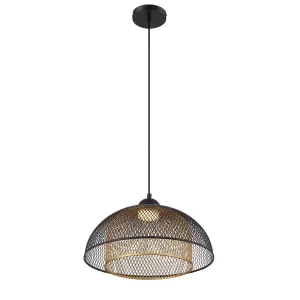 Kenmore 16 in. LED Pendant Light Black Finish