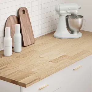 Kitchen Worktop 140x63.5x2.7 cm Solid Wood Oak Rectangular