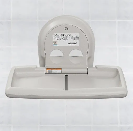 Koala Kare® KB300-05 - Surface Horizontal White Granite Baby Changing Station (Newest Generation)