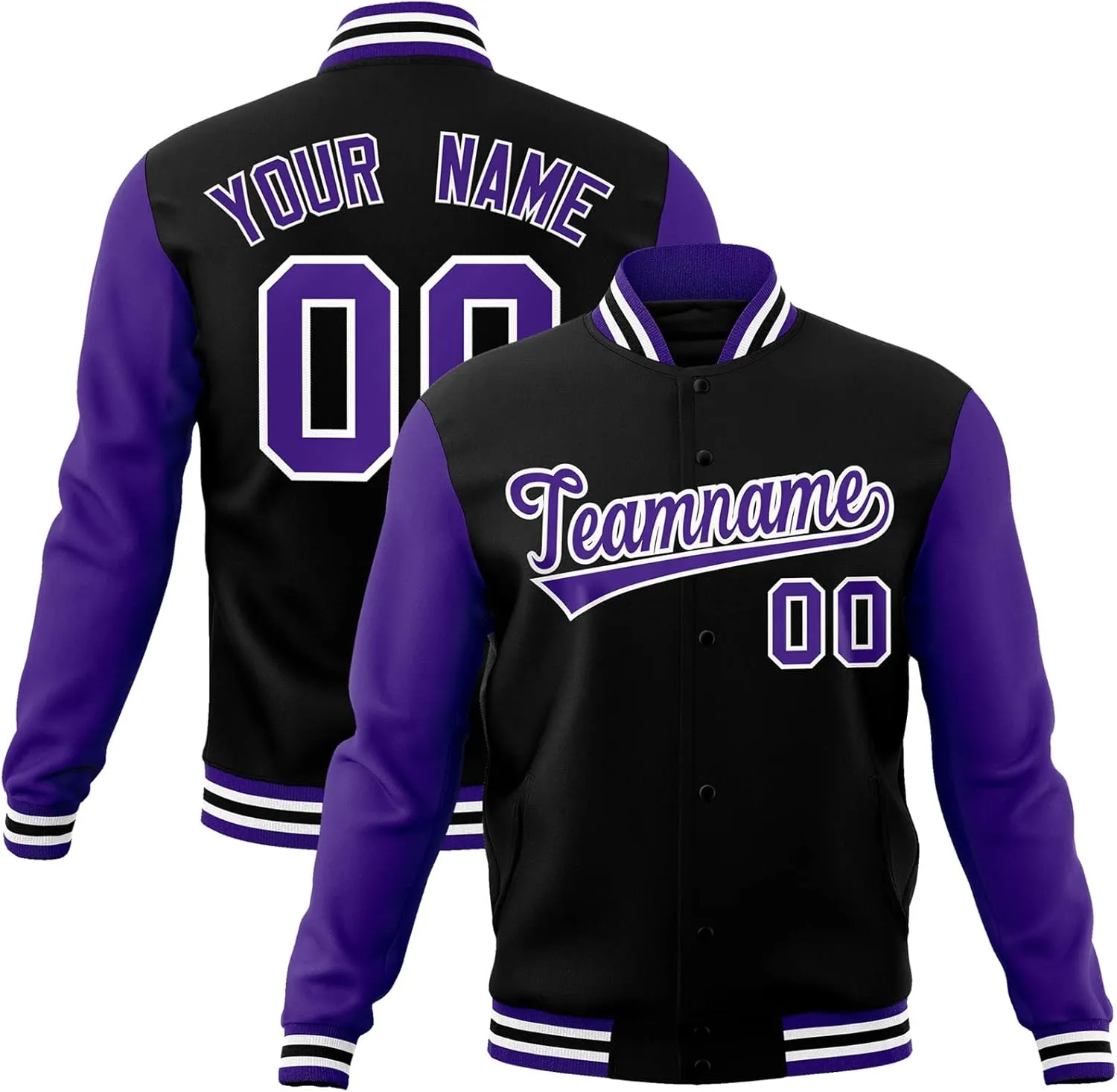 KXK Custom Men/Women/Youth Varsity Baseball Jacket Blend Letterman Jackets Stitched Personalized Name Number Logo Big Size