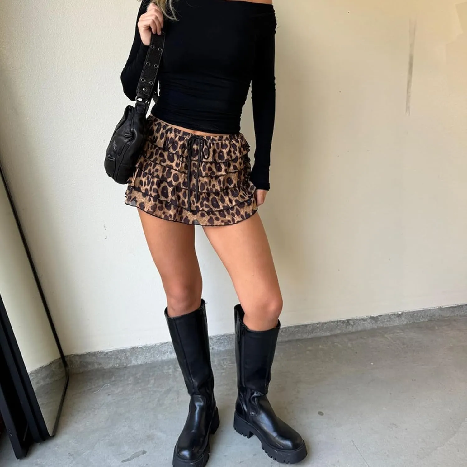 Lace Mini Skirts for Womens Low Rise Ruffle Layered Flowy Pleated Skirt Y2k Bloomer Micro Slip Shorts Skort Skirt