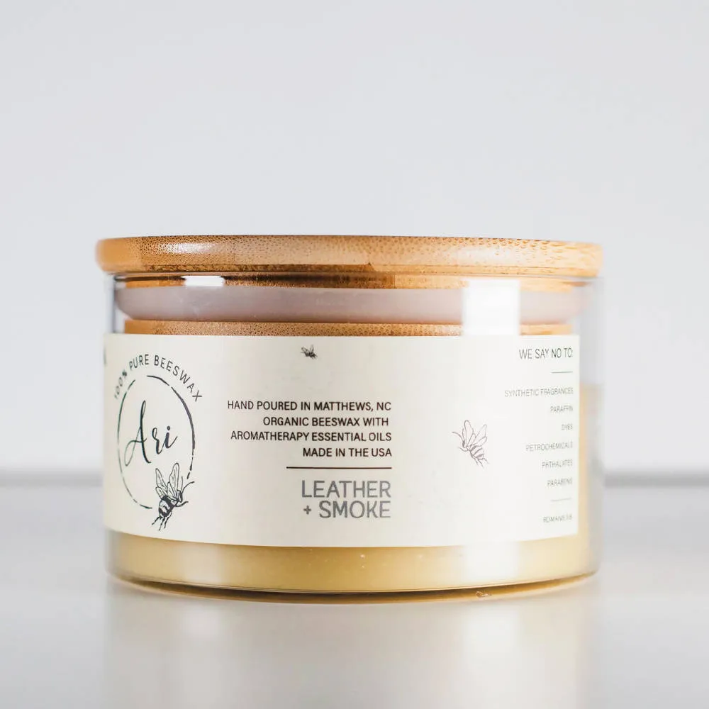 Leather & Smoke Candle 8 oz