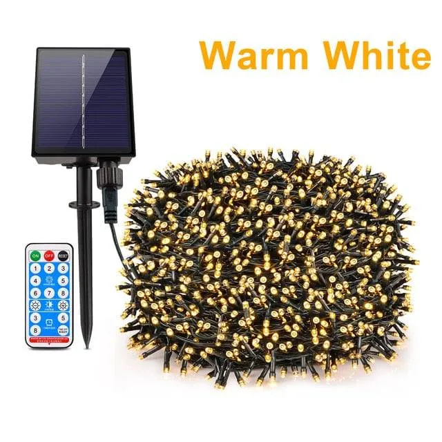 LED Garden Light Waterproof Outdoor 10M -100M LED Solar String Decor Holiday Patio Landscape Wedding Party Christmas Lawn Lamps