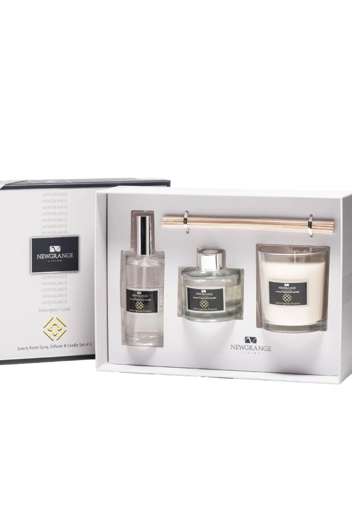 Lemongrass Fusion Luxury Room Scent Candle And Diffuser
