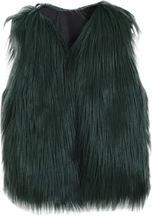 Little Girls Solid Faux-Fur Villus Fleece Vest Jacket Winter Stylish Thick Warm Waistcoat 1-6 Years