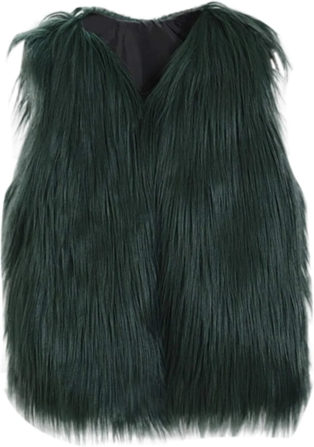 Little Girls Solid Faux-Fur Villus Fleece Vest Jacket Winter Stylish Thick Warm Waistcoat 1-6 Years