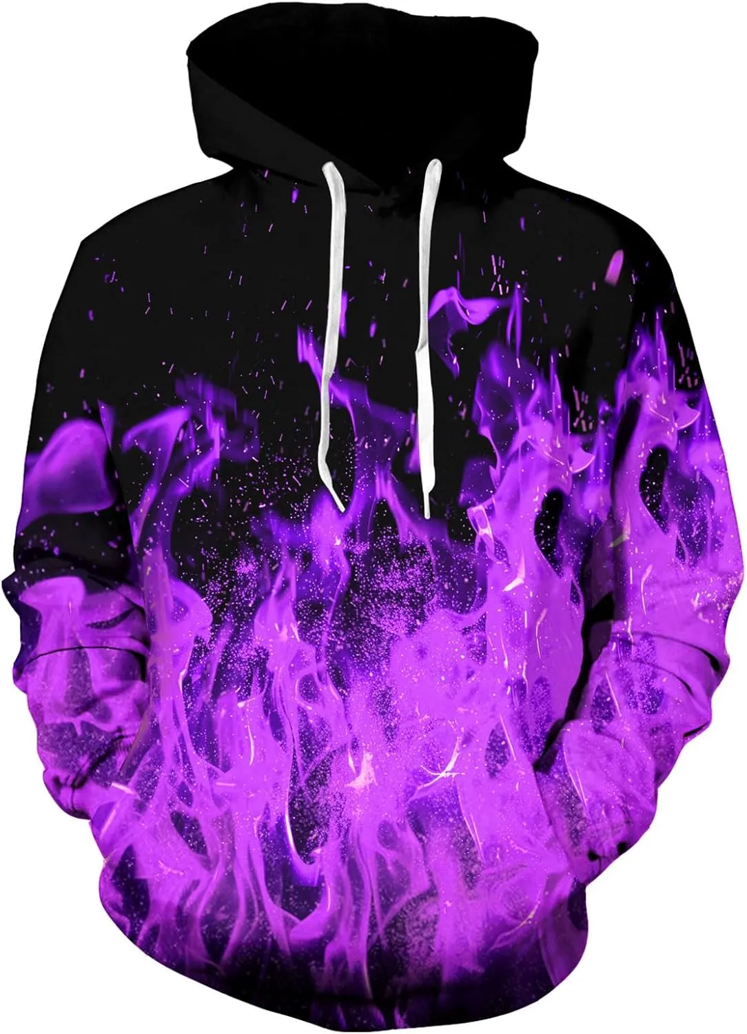 Loveternal Mens Womens Fleece Liner Hoodies Novelty Graphic Pullover Hooded Sweatshirts