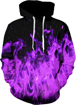 Loveternal Mens Womens Fleece Liner Hoodies Novelty Graphic Pullover Hooded Sweatshirts