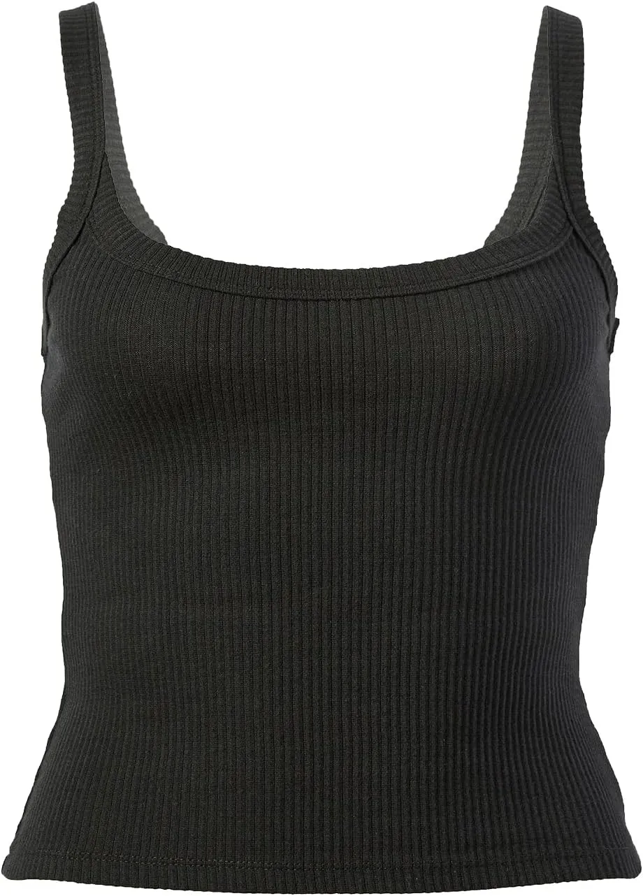 luethbiezx Women's Summer Tank Tops Sleeveless Solid Spaghetti Strap Camisole Halter Tops Casual Henley Shirts 2024