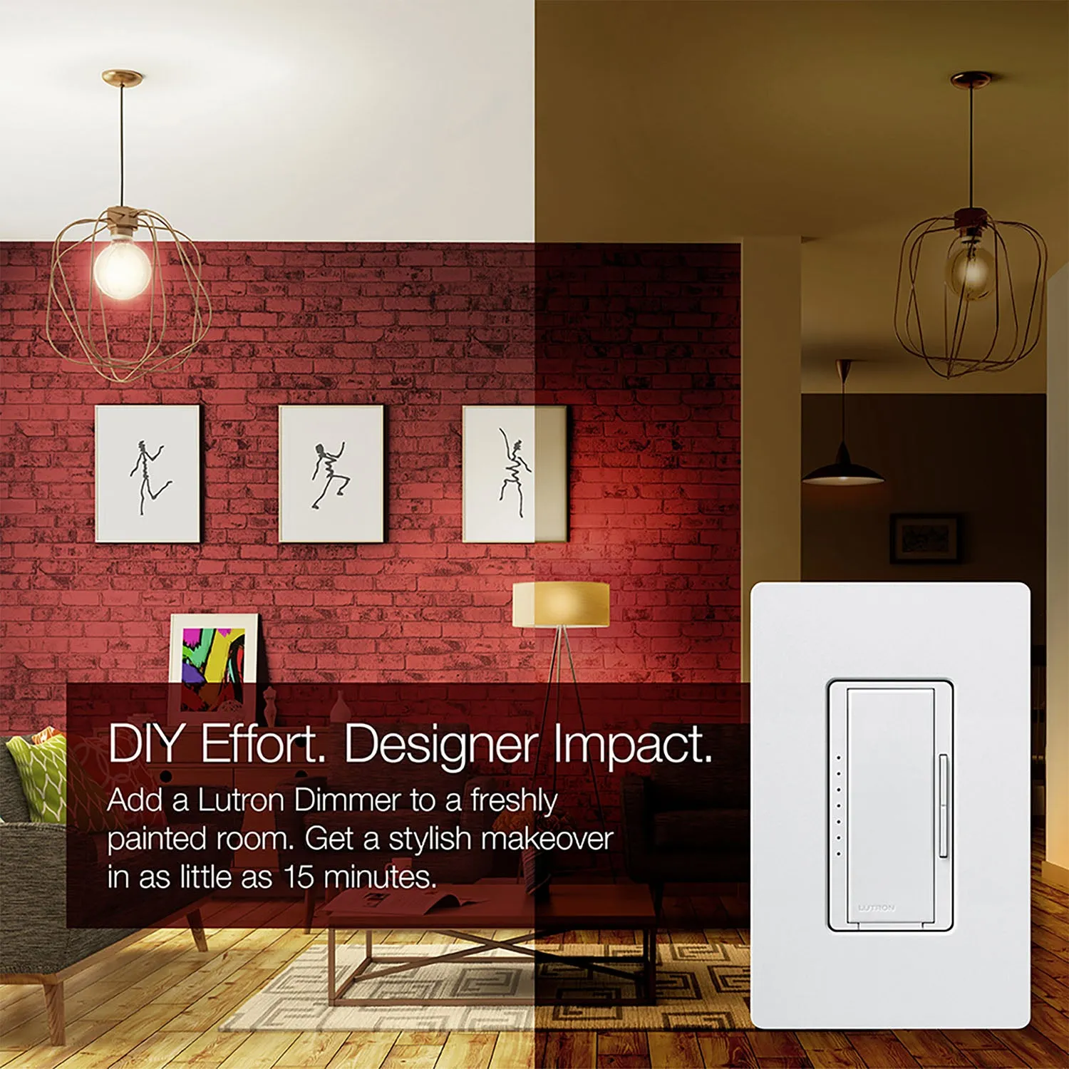 Maestro LED  Dimmer Switch, 150-Watt, Single Pole or Multi-Location, White