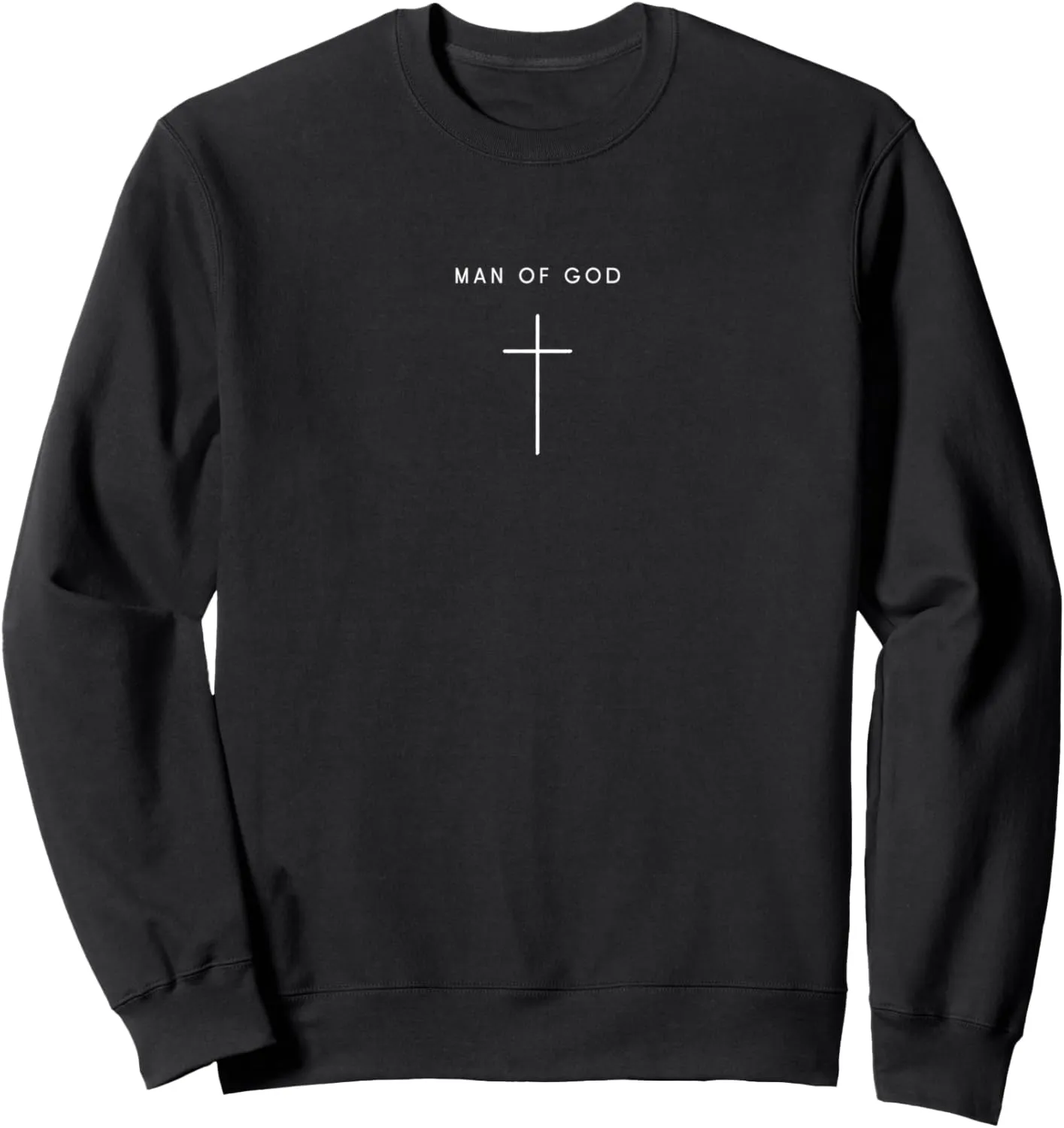 Man Of God Cross - Minimalist Christian Religious Jesus Sweatshirt