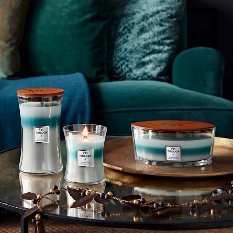 Medium Trilogy Soy Candle - Icy Woodland