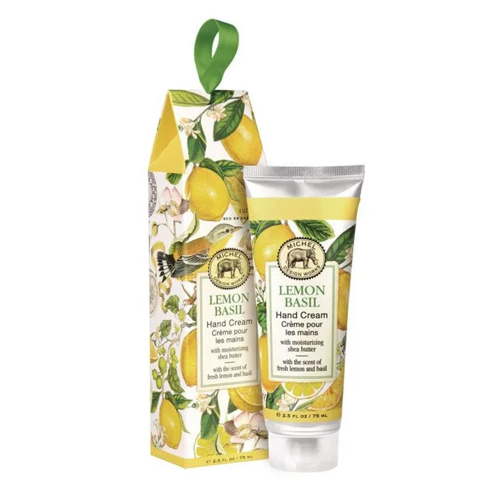 MICHEL DESIGN WORKS MDW 838008 LEMON BASIL HAND CREAM 2.5 FL OZ