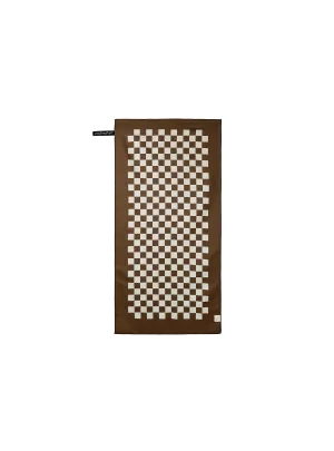 Mini Travel Towel (Checkered Cocoa)