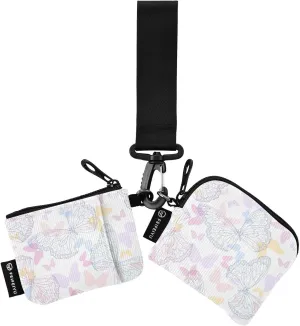 Minimalist Butterfly Wristlet Wallets for Women, Mini Coin Purse Portable Keychain Wallets for Women