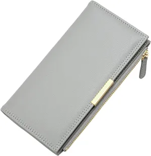 Minimalist Leather Front Pocket Wallets for Women Small Pu Leather Wallet Bag Women's Convely Essential Wristlet