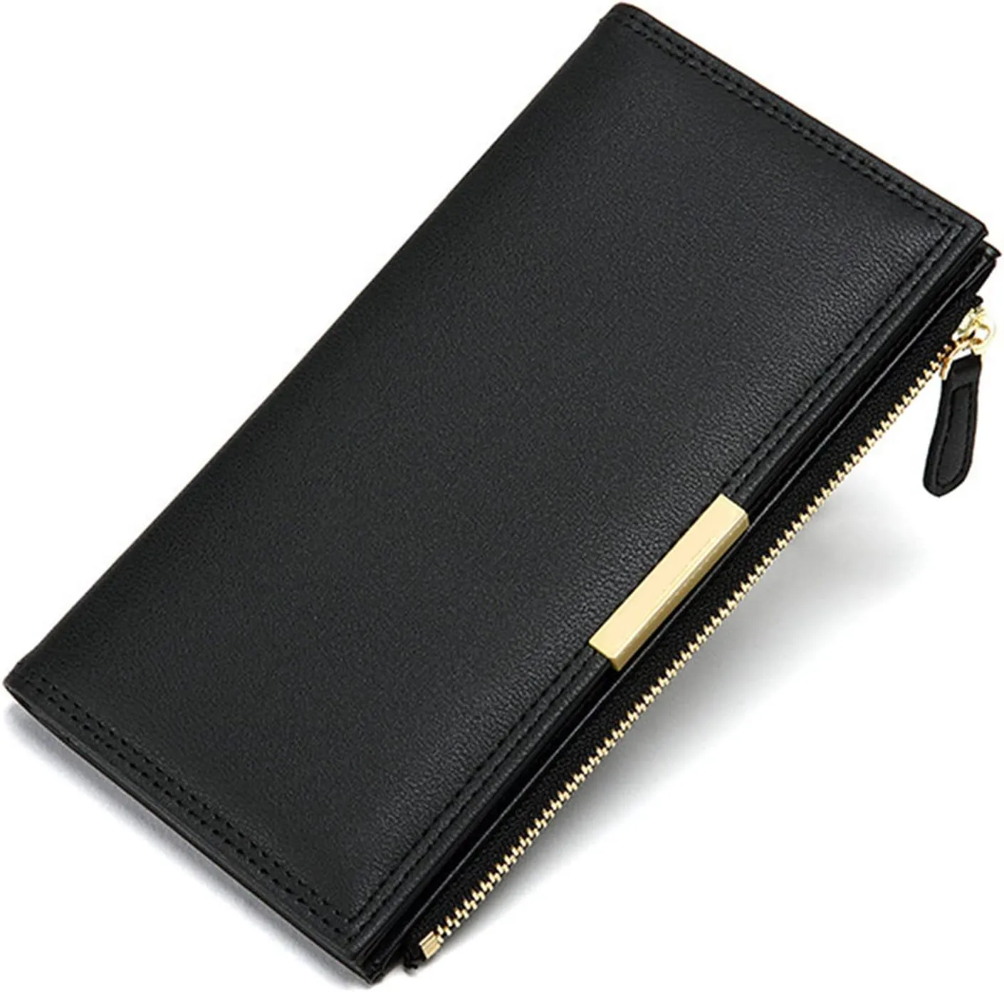 Minimalist Leather Front Pocket Wallets for Women Small Pu Leather Wallet Bag Women's Convely Essential Wristlet