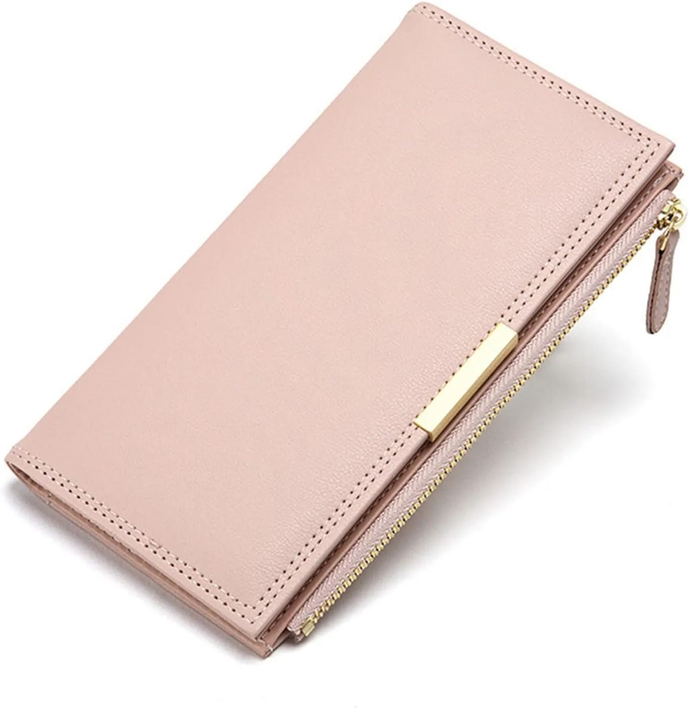 Minimalist Leather Front Pocket Wallets for Women Small Pu Leather Wallet Bag Women's Convely Essential Wristlet