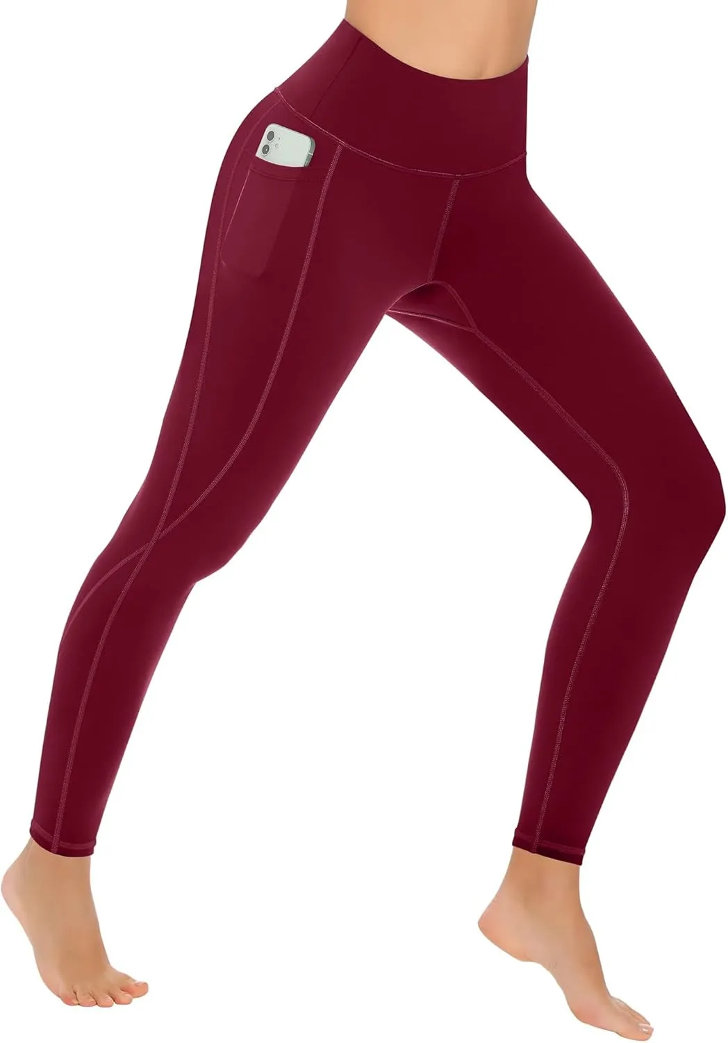 MIRITY 4 Pack Yoga Leggings with Pockets for Women - High Waist Tummy Control Pants for Workout