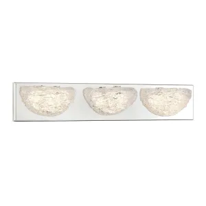 Modern Ice 24 in. 3 lights LED Vanity Light Chrome finish